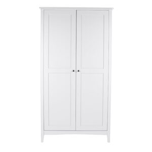 Kamuy Wooden 2 Doors Wardrobe In White