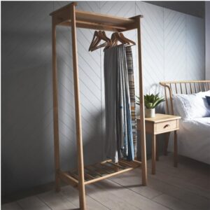 Wycombe Wooden Open Wardrobe In Oak