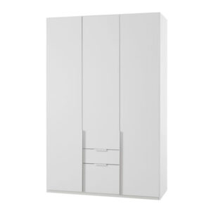 New York Wooden 3 Doors Wardrobe In White