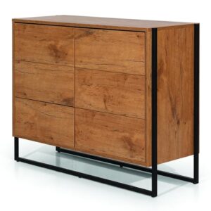 Logan Wooden Chest Of 6 Drawers In Lancelot Oak