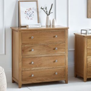 Macon Wooden Chest Of 4 Drawers In Oak