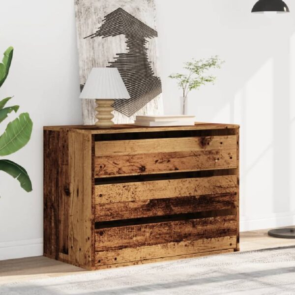 Fontana Wooden Chest Of 3 Drawers In Brown Oak