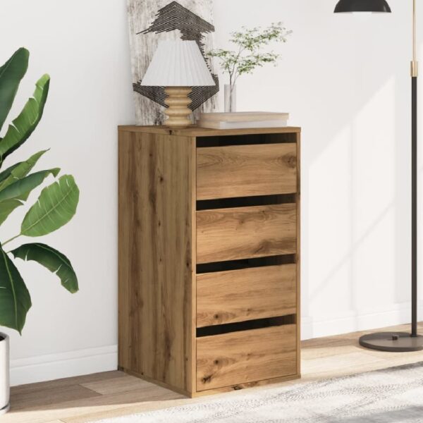 Flint Wooden Chest Of 4 Drawers In Oak